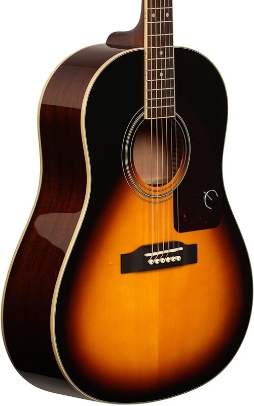Epiphone J45 Studio Solid Top Acoustic Guitar, Vintage Sunburst, Full Left Front