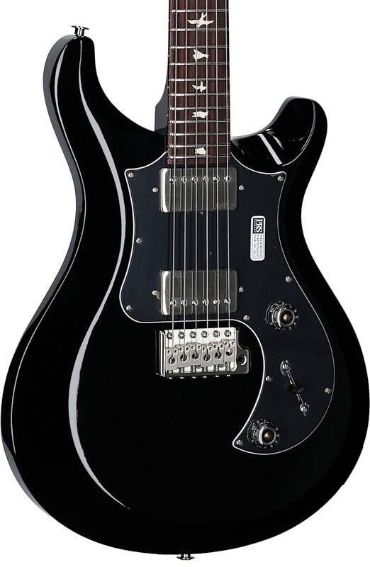 PRS Paul Reed Smith S2 Standard 24 Gloss Pattern Thin Electric Guitar (with Gig Bag), Black, Full Left Front