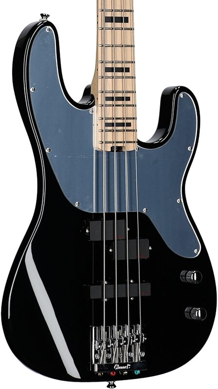 Charvel Frank Bello Signatue SoCal PJ IV Electric Bass, Black, Full Left Front