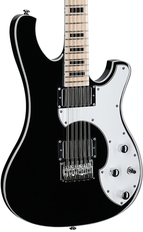 Schecter Stargazer 12 Electric Guitar, 12-String, Gloss Black, Full Left Front