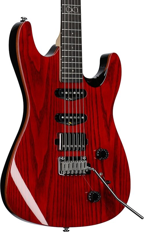 Chapman ML1 X Electric Guitar, Deep Red Gloss, Full Left Front