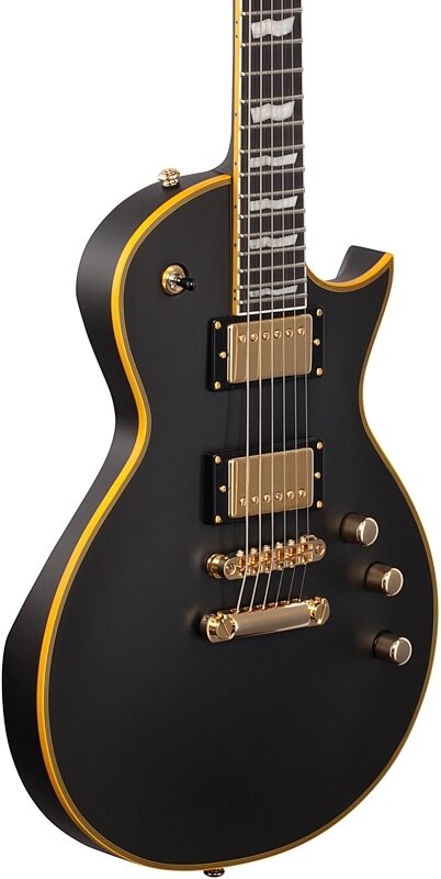 ESP LTD EC-1000 Deluxe Series, Seymour Duncan Electric Guitar, Vintage Black, Full Left Front
