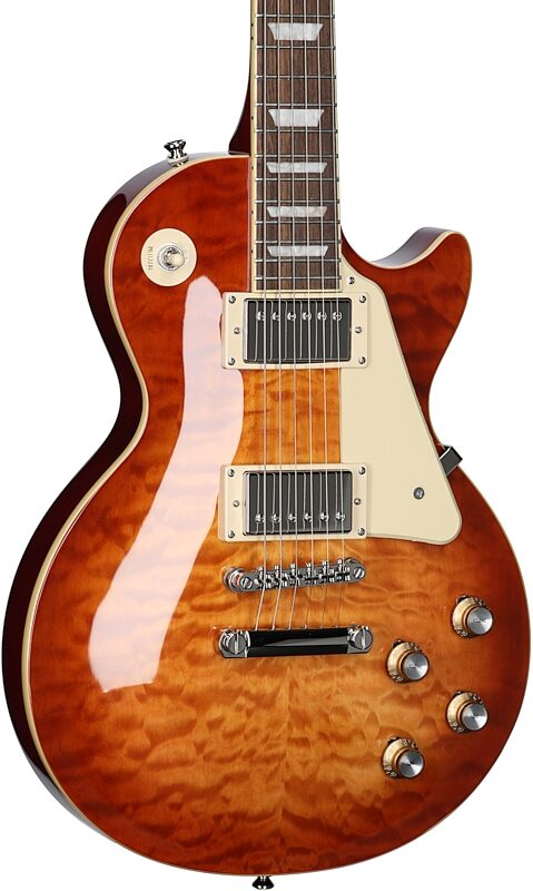 Epiphone Exclusive Les Paul Standard 60s Electric Guitar, Dark Honeyburst, Full Left Front