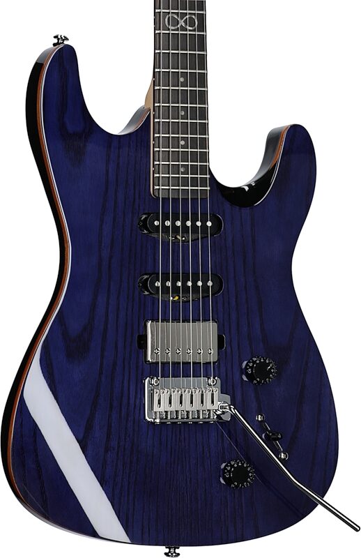 Chapman ML1 X Electric Guitar, Deep Blue Gloss, Full Left Front