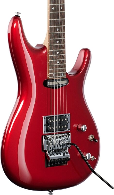 Ibanez Premium Satriani JS240PS Electric Guitar (with Gig Bag), Candy Apple, Full Left Front