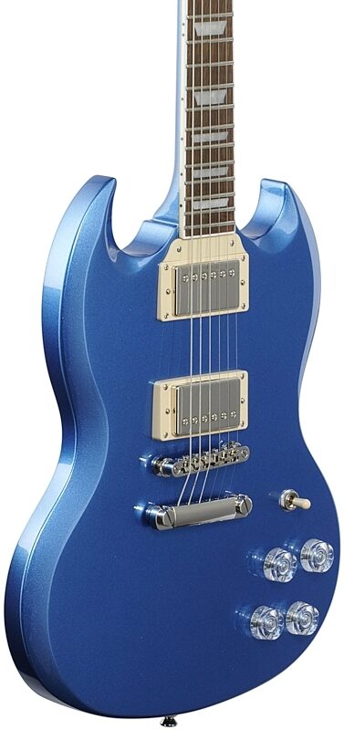 Epiphone SG Muse Electric Guitar, Radio Blue Metallic, Full Left Front