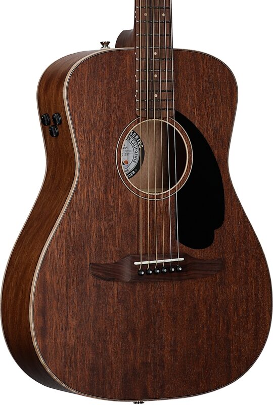 Fender Malibu Special Small Acoustic-Electric Guitar (with Gig Bag), Natural, Full Left Front