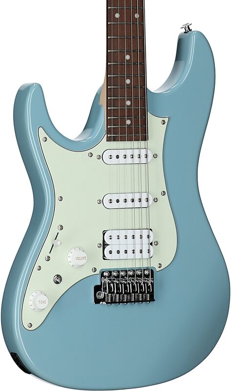 Ibanez AZ Essentials Electric Guitar, Left-Handed, Purist Blue, Full Left Front