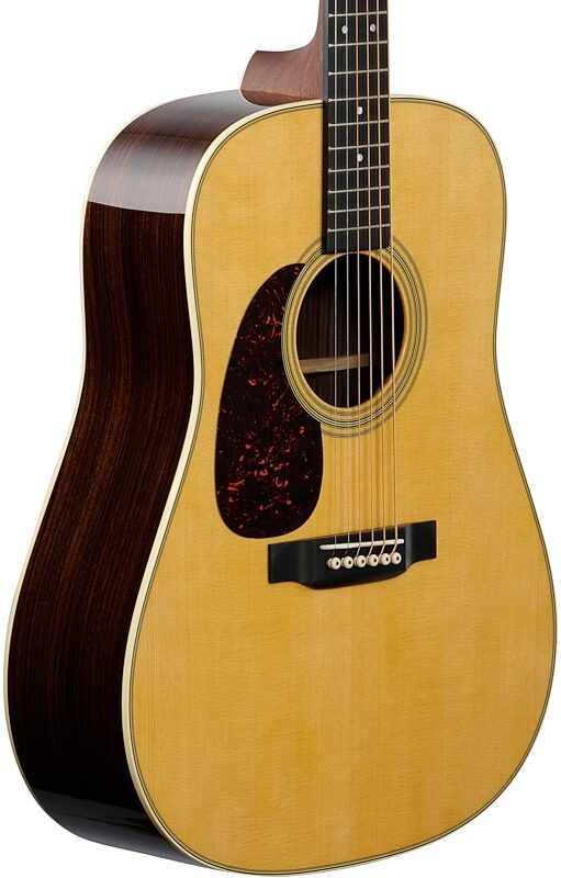 Martin D-28 Dreadnought Acoustic Guitar, Left-Handed (with Case), New, Full Left Front