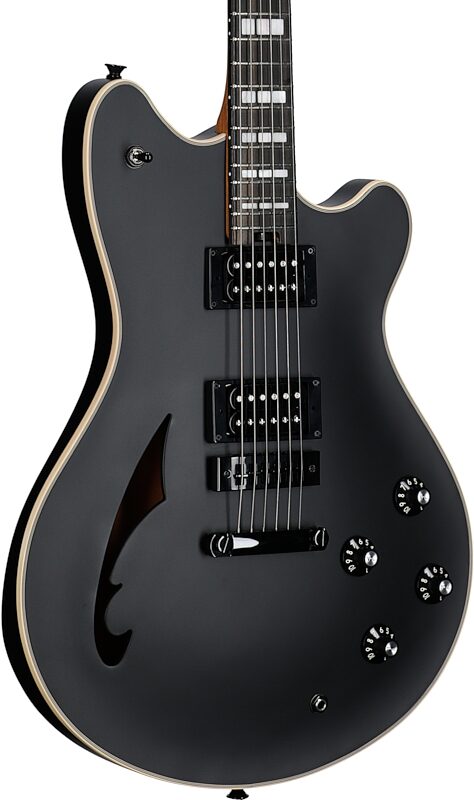 EVH Eddie Van Halen SA-126 Special Electric Guitar (with Case), Black, Full Left Front