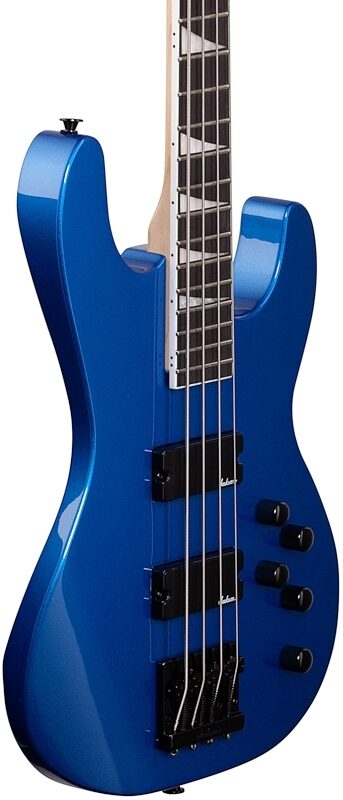 Jackson JS3 Concert Electric Bass, Amaranth Fingerboard, Metallic Blue, Full Left Front