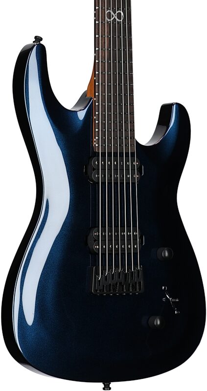 Chapman ML1-7 Pro Modern Electric Guitar, 7-String, Morpheus Purple Flip, Scratch and Dent, Full Left Front