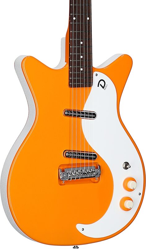 Danelectro '59 MOD NOS Electric Guitar, Orangeadelic, Full Left Front