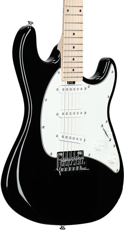 Sterling by Music Man Cutlass Electric Guitar, Black, Full Left Front