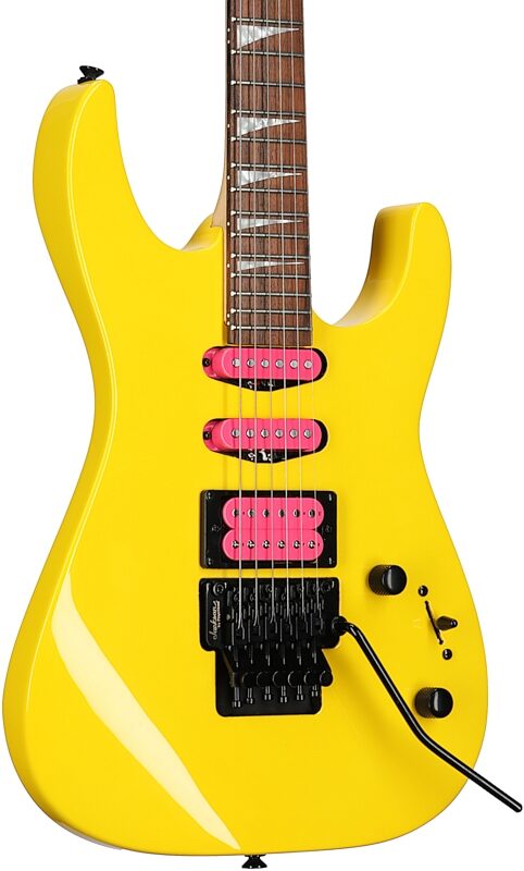 Jackson X Series Dinky DK3XR HSS Electric Guitar, Caution Yellow, Full Left Front