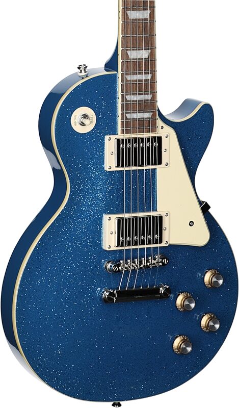 Epiphone Exclusive Les Paul Standard 60s Electric Guitar, Blue Sparkle, Full Left Front
