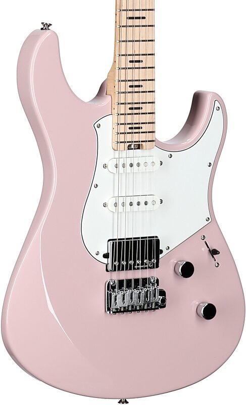 Yamaha Pacifica Standard Plus PACS+12M Electric Guitar, Maple Fingerboard (with Gig Bag), Ash Pink, Full Left Front