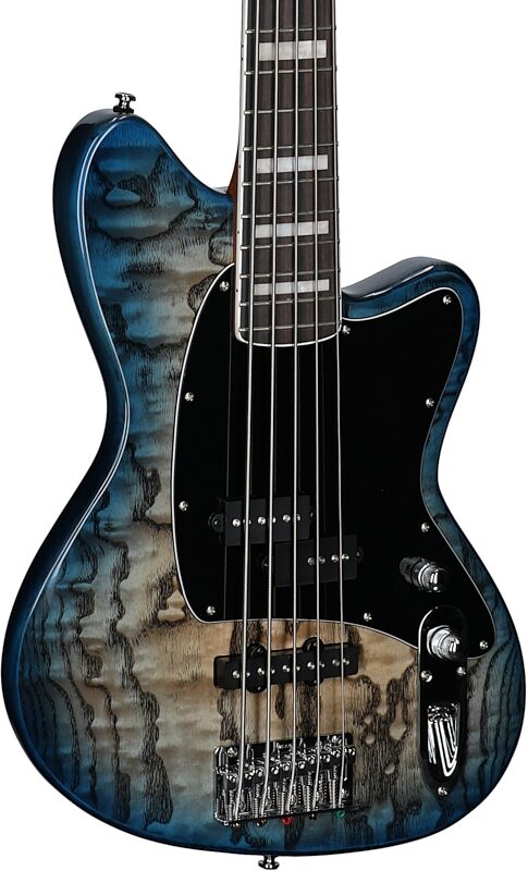 Ibanez TMB405 Talman Electric Bass, Cosmic Blue Starburst, Full Left Front