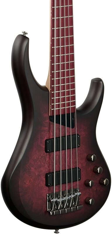 MTD Andrew Gouche Signature AG-5 Electric Bass, 5-String, Smoky Purple Satin, Scratch and Dent, Full Left Front
