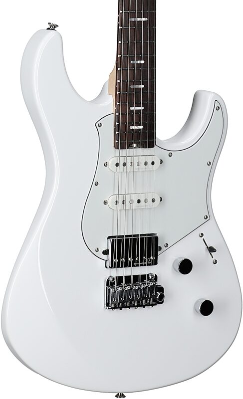 Yamaha Pacifica Standard Plus PACS+12 Electric Guitar, Rosewood Fingerboard (with Gig Bag), Shell White, Full Left Front