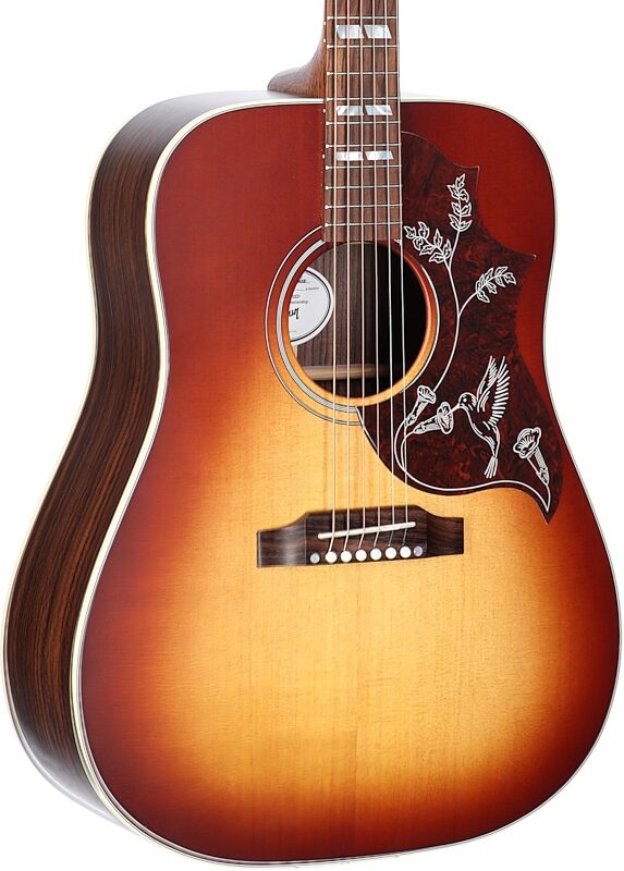 Gibson Hummingbird Studio Rosewood Acoustic-Electric Guitar (with Case), Satin Rosewood Burst, Full Left Front