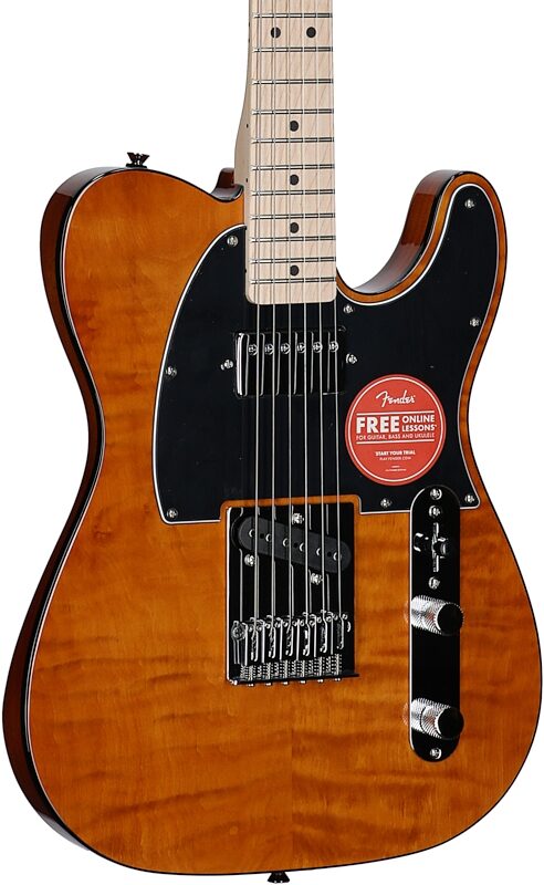 Squier Affinity Telecaster FMT SH Electric Guitar, with Maple Fingerboard, Mocha, Full Left Front
