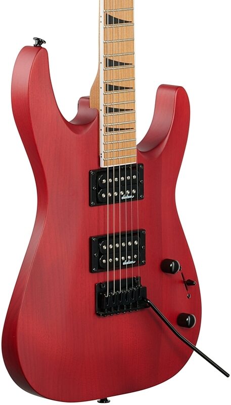 Jackson JS Dinky JS24DKAM Electric Guitar, Red Stain, Full Left Front