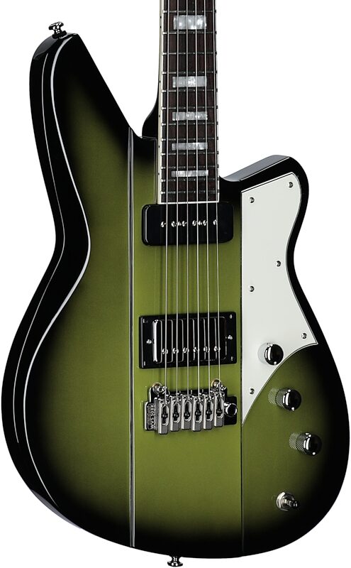 Reverend Warhawk DAW Electric Guitar, Avocado Burst, Full Left Front