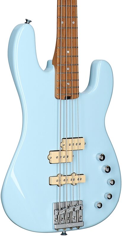 Charvel Pro-Mod San Dimas PJ IV Electric Bass, Sonic Blue, Full Left Front