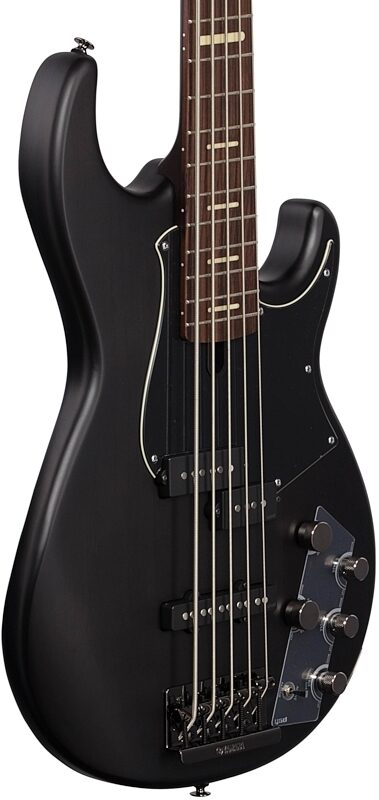 Yamaha BB735A Electric Bass Guitar, 5-String (with Gig Bag), Black, Full Left Front