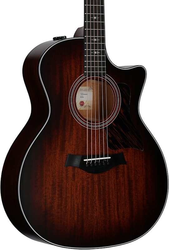 Taylor 324ce-v2 Grand Auditorium Acoustic-Electric Guitar, (with case), New, Full Left Front