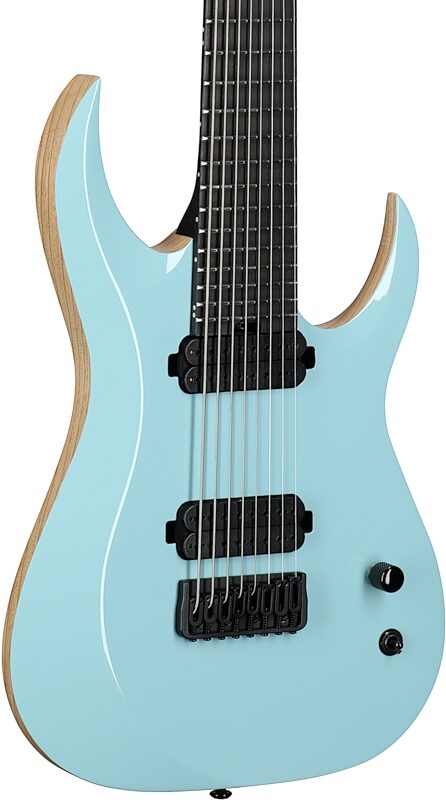 Schecter John Browne Tao-8 Electric Guitar, Azure, Full Left Front