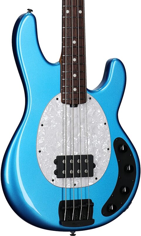 Ernie Ball Music Man StingRay Special Electric Bass (with Case), Speed Blue, Full Left Front