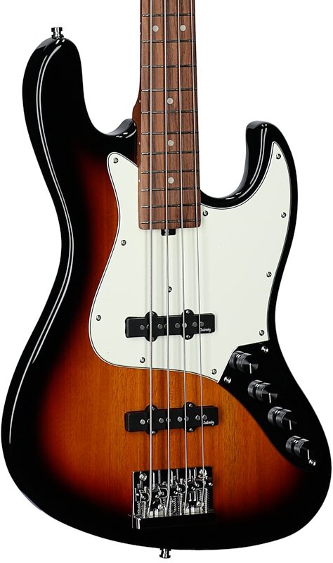 Sadowsky MetroExpress 21-Fret Vintage J/J Electric Bass, with Morado Fingerboard (with Gig Bag), Sunburst, Full Left Front