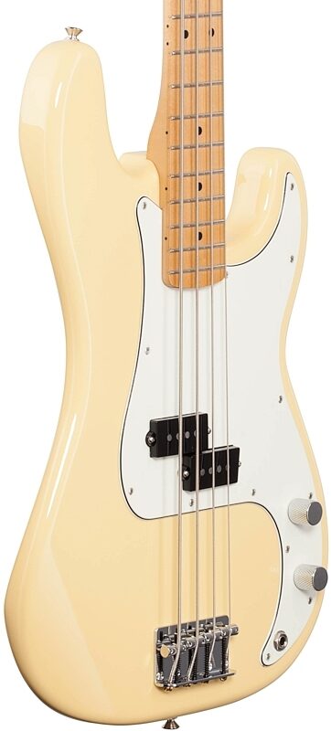 Fender Player Precision Electric Bass, Maple Fingerboard, Buttercream, Full Left Front