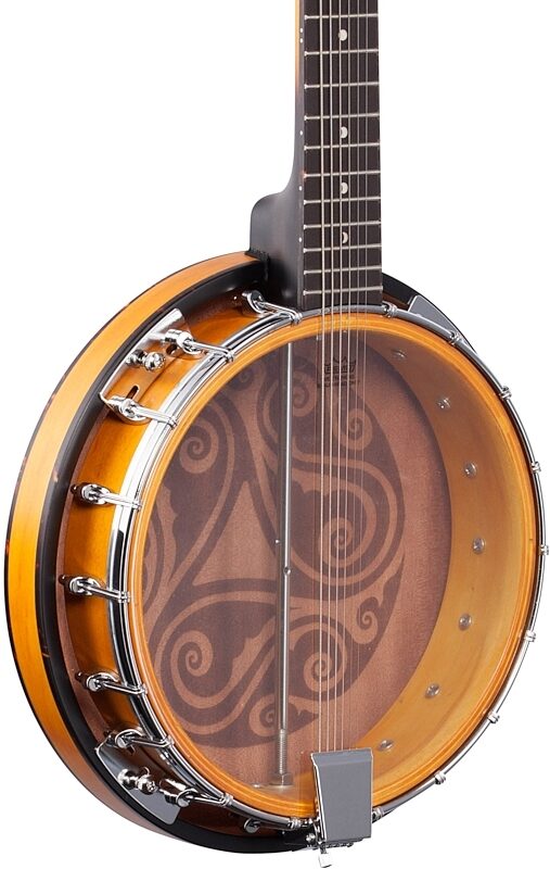 Luna Celtic Banjo, 6-String, New, Full Left Front