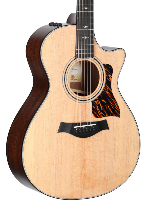 Taylor 312ce Grand Concert Acoustic-Electric Guitar (with Case), Natural, Full Left Front