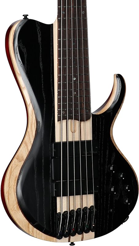 Ibanez BTB866SC Bass Workshop Electric Bass, Weathered Black Low Gloss, Full Left Front