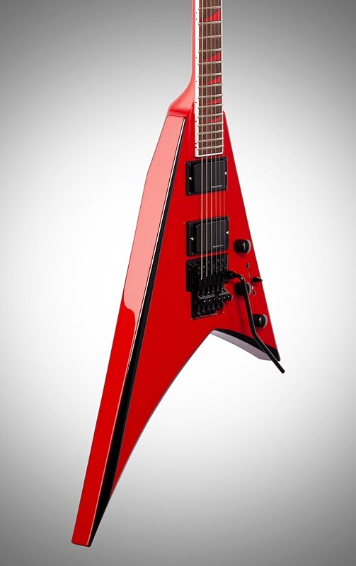 Jackson X Series Rhoads RRX24 Electric Guitar, with Laurel Fingerboard, Red with Black Bevel, Full Left Front