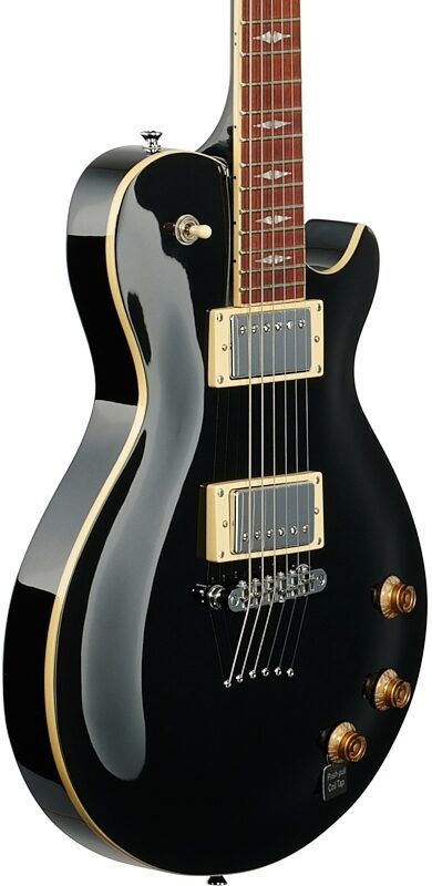 Michael Kelly Patriot Decree Standard Electric Guitar, Gloss Black, Full Left Front