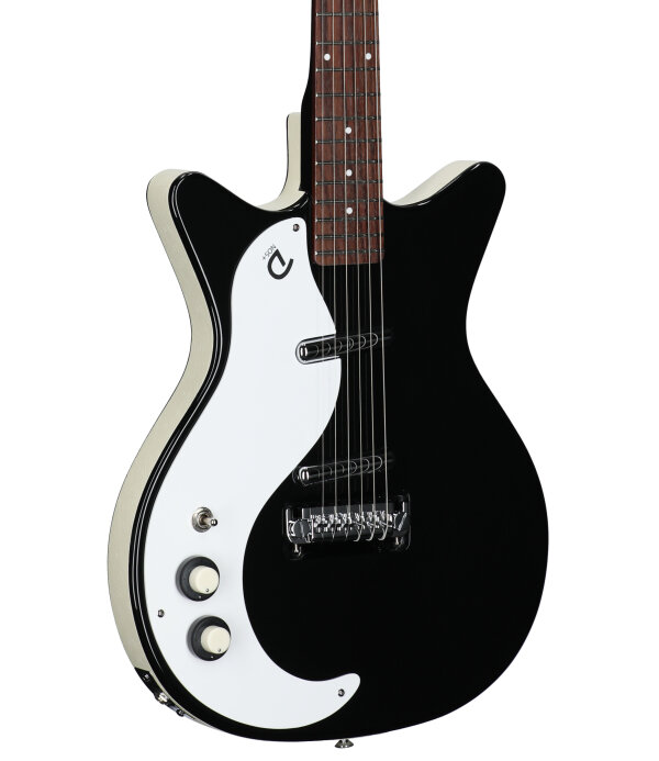 Danelectro 59 MOD NOS Electric Guitar, Left-Handed, Black, Full Left Front