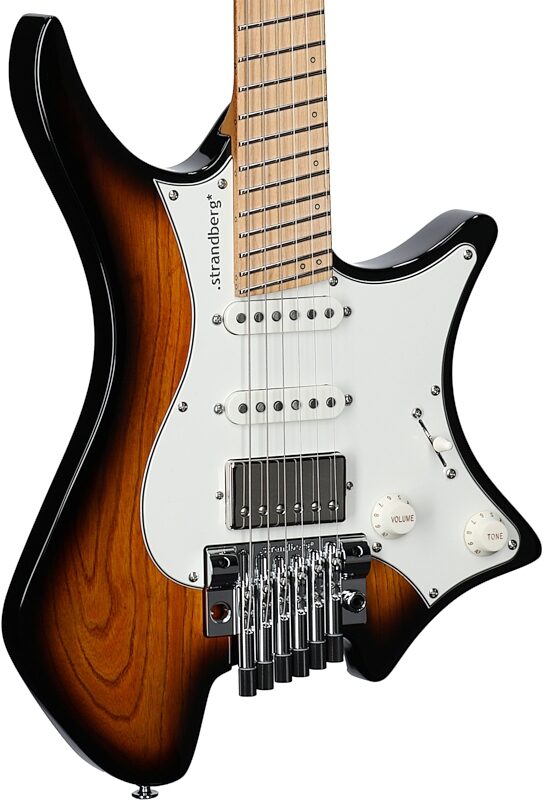 Strandberg Boden Classic NX 6 Tremolo Electric Guitar (with Gig Bag), Tobacco Sunburst, Full Left Front