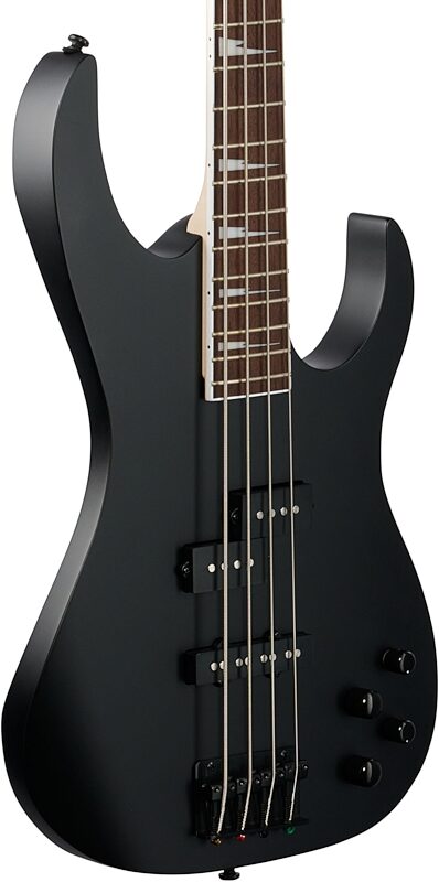 Ibanez RGB300 Electric Bass, Black Flat, Full Left Front