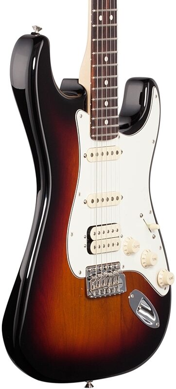 Fender American Performer Stratocaster HSS Electric Guitar, Rosewood Fingerboard (with Gig Bag), 3-Tone Sunburst, Full Left Front