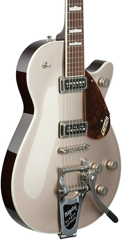 Gretsch G6128T Players Edition Jet DS Bigsby Electric Guitar (with Case), Sahara Metallic, Full Left Front