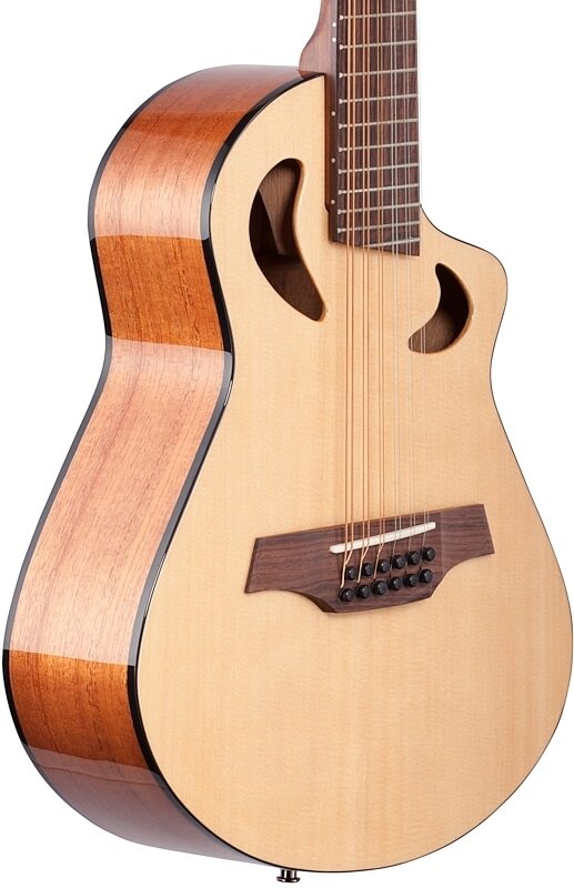 Veillette Avante Gryphon High-Tuned 12-String Acoustic Guitar, Natural, Full Left Front