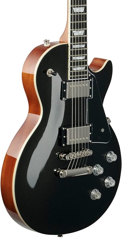 Epiphone Les Paul Modern Electric Guitar, Graphite Black, Full Left Front