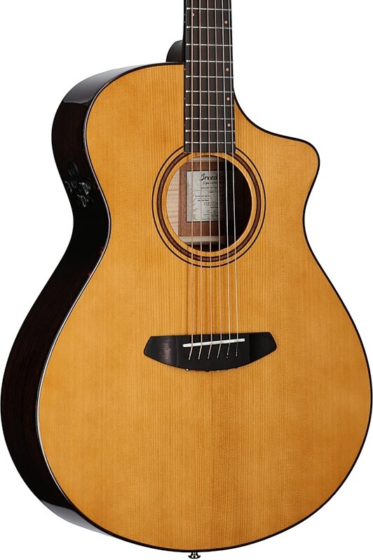 Breedlove Organic Pro Performer Concert Thinline CE Acoustic-Electric Guitar (with Case), New, Full Left Front