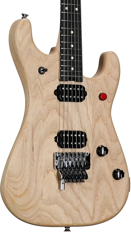 EVH Eddie Van Halen Limited Edition 5150 Deluxe Ash Electric Guitar, Natural, Full Left Front