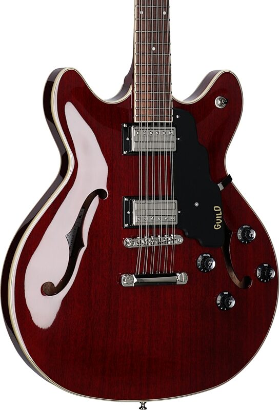 Guild Starfire I Electric Guitar, 12-String, Cherry Red, Full Left Front